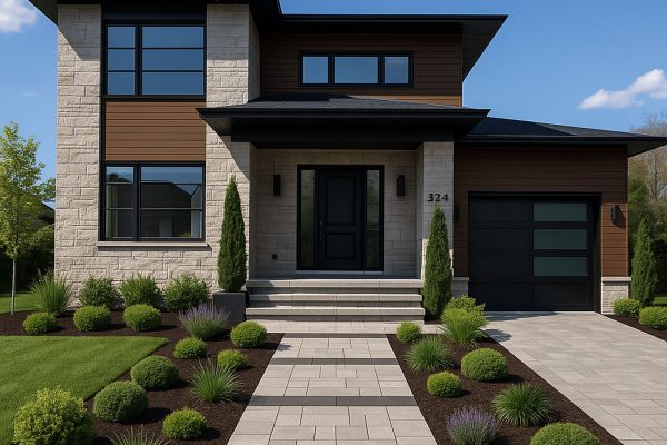 Réalisation maison contemporaine avec garage