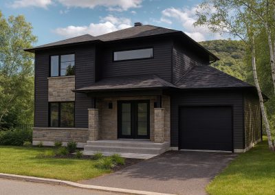 Cottage contemporain avec garage