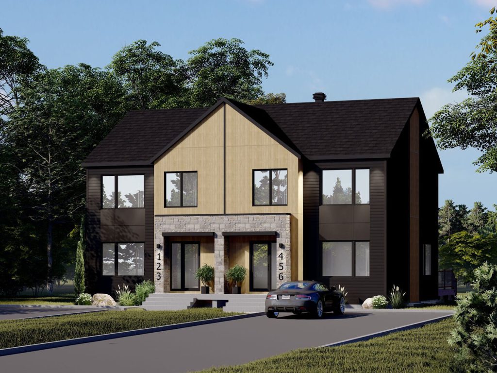 Jumelé cottage scandinave