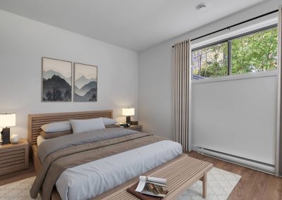 Chambre secondaire de la maison en rangée