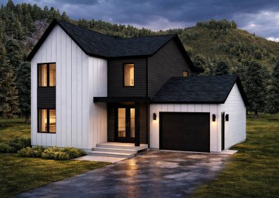 Cottage nordique avec garage