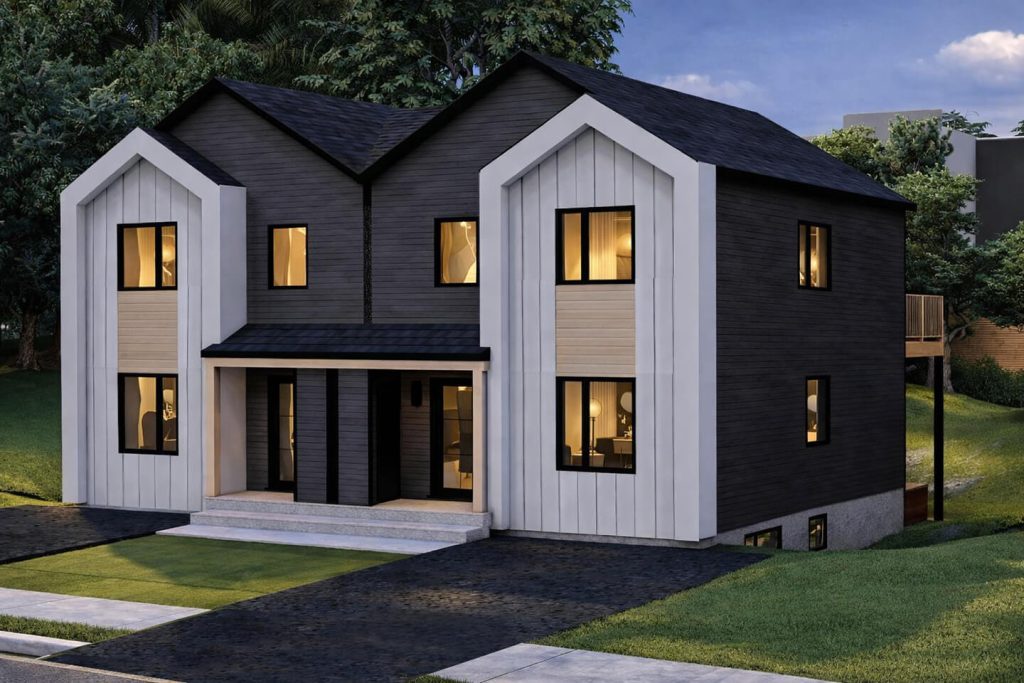 Jumelé cottage scandinave et touristique