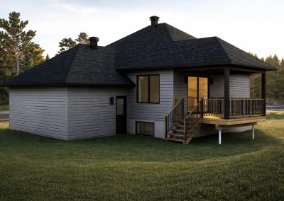 Maison split contemporain avec garage