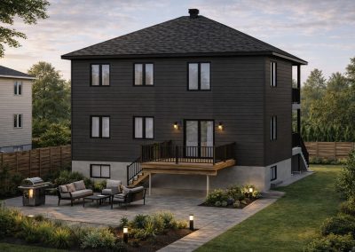 Triplex contemporain compact
