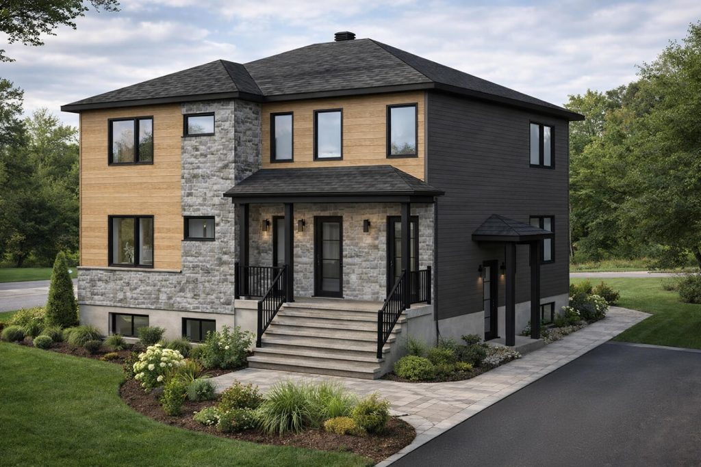 Triplex contemporain optimisé