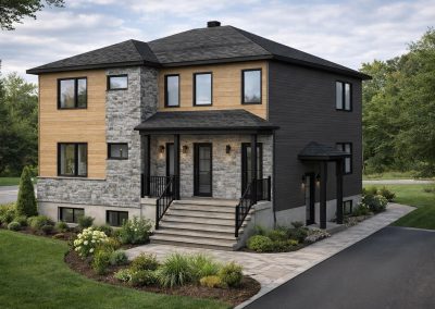 Triplex contemporain optimisé