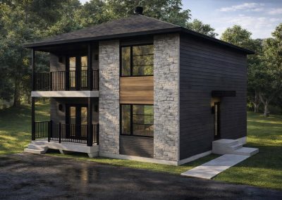 Duplex contemporain