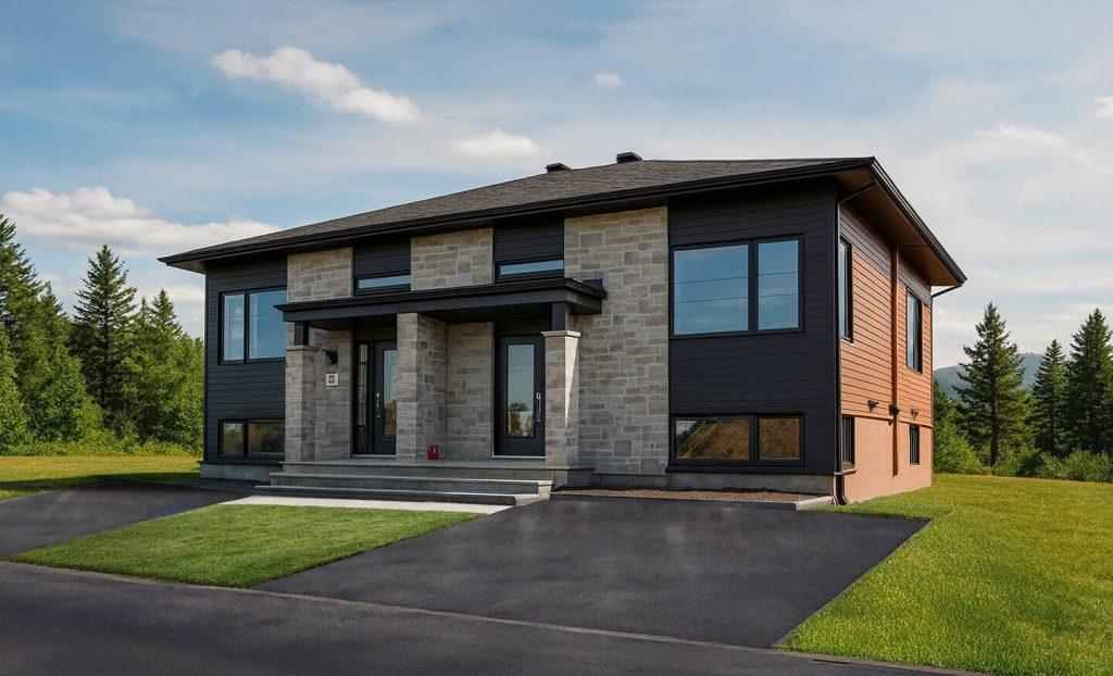 Jumelé contemporain à paliers