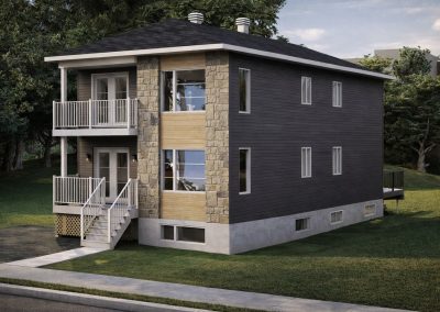 Triplex contemporain haut de gamme et spacieux