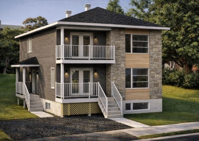 Triplex contemporain haut de gamme et spacieux