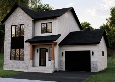 Cottage Farmhouse latéral avec garage